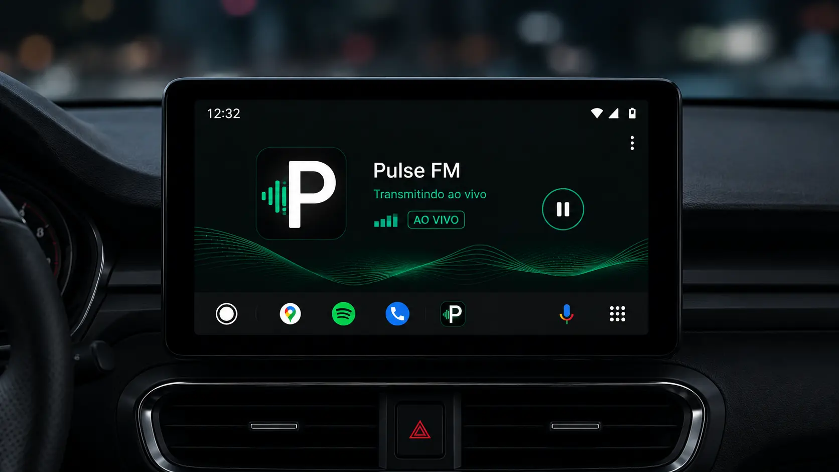 App BRASCAST no Apple CarPlay
